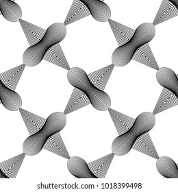 Design seamless monochrome grid pattern. Abstract lines textured background. Vector art. No gradient