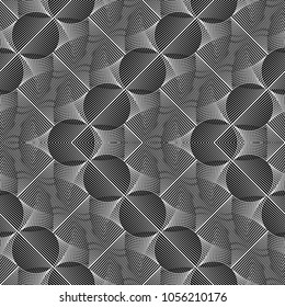 Design seamless monochrome grid pattern. Abstract zigzag background. Vector art. No gradient
