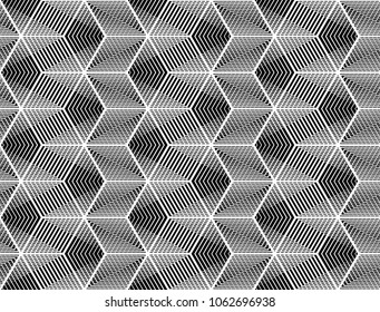 Design seamless monochrome grid pattern. Abstract geometric background. Vector art. No gradient
