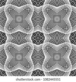 Design seamless monochrome grid pattern. Abstract background. Vector art. No gradient