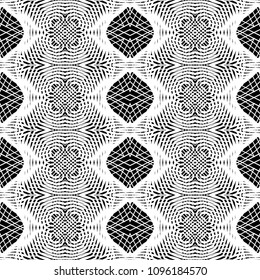 Design seamless monochrome grid pattern. Abstract background. Vector art. No gradient