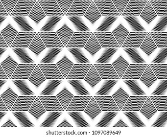 Design seamless monochrome grid pattern. Abstract geometric background. Vector art. No gradient