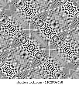 Design seamless monochrome grid pattern. Abstract background. Vector art. No gradient