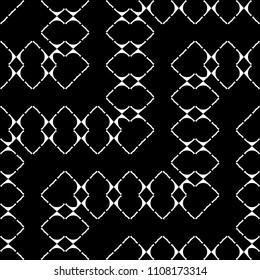 Design seamless monochrome grid pattern. Abstract zigzag background. Vector art. No gradient