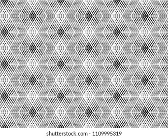 Design seamless monochrome grid pattern. Abstract geometric background. Vector art. No gradient