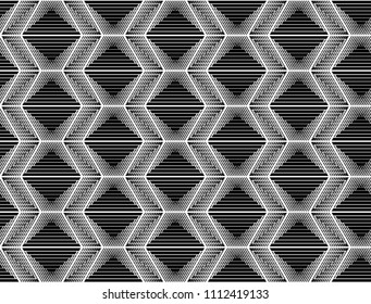 Design seamless monochrome grid pattern. Abstract geometric background. Vector art. No gradient