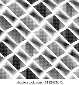 Design seamless monochrome grid pattern. Abstract geometric background. Vector art. No gradient