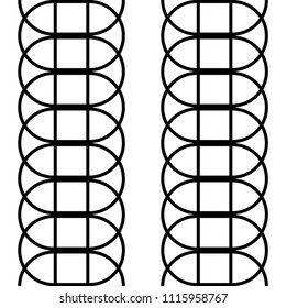 Design seamless monochrome grid pattern. Abstract lines textured background. Vector art. No gradient