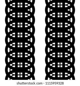 Design seamless monochrome grid pattern. Abstract lines textured background. Vector art. No gradient