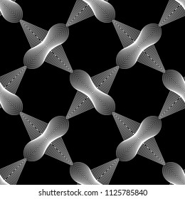 Design seamless monochrome grid pattern. Abstract lines textured background. Vector art. No gradient