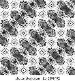 Design seamless monochrome grid pattern. Abstract background. Vector art. No gradient