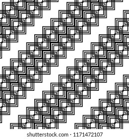 Design seamless monochrome grid pattern. Abstract background. Vector art