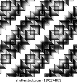 Design seamless monochrome grid pattern. Abstract background. Vector art