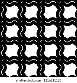 Design seamless monochrome grid pattern. Abstract background. Vector art
