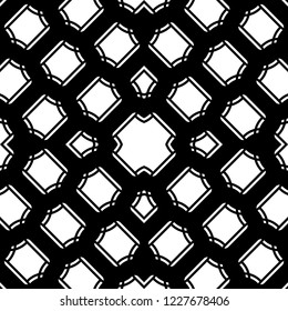 Design seamless monochrome grid pattern. Abstract background. Vector art