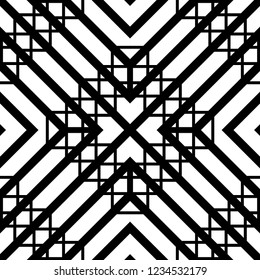 Design seamless monochrome grid pattern. Abstract background. Vector art