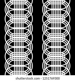 Design seamless monochrome grid pattern. Abstract lines textured background. Vector art