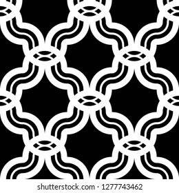 Design seamless monochrome grid pattern. Abstract background. Vector art