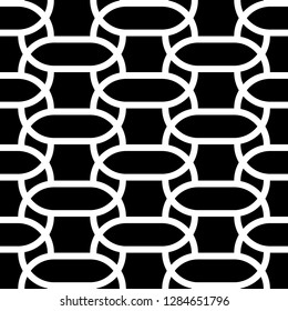Design seamless monochrome grid pattern. Abstract background. Vector art