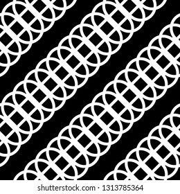 Design seamless monochrome grid pattern. Abstract lines textured background. Vector art