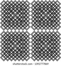 Design seamless monochrome grid pattern. Abstract background. Vector art