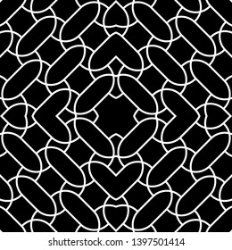 Design seamless monochrome grid pattern. Abstract background. Vector art