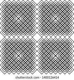 Design seamless monochrome grid pattern. Abstract background. Vector art