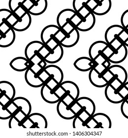 Design seamless monochrome grid pattern. Abstract zigzag background. Vector art