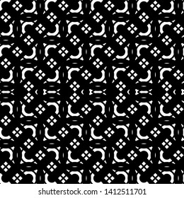 Design seamless monochrome grid pattern. Abstract zigzag background. Vector art
