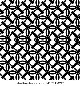 Design seamless monochrome grid pattern. Abstract zigzag background. Vector art
