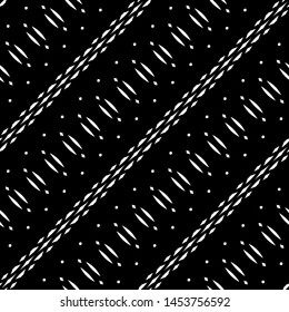 Design seamless monochrome grid pattern. Abstract interlaced background. Vector art