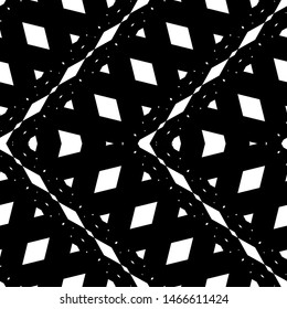 Design seamless monochrome grid pattern. Abstract zigzag background. Vector art