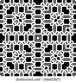 Design seamless monochrome grid pattern. Abstract background. Vector art