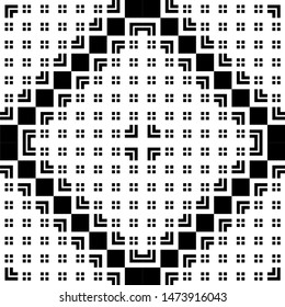 Design seamless monochrome grid pattern. Abstract background. Vector art