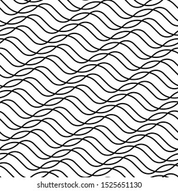 Design seamless monochrome grid pattern. Abstract interlaced background. Vector art
