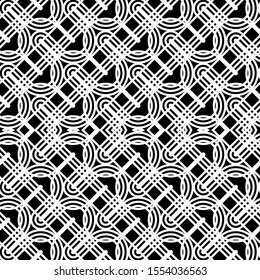 Design seamless monochrome grid pattern. Abstract zigzag background. Vector art