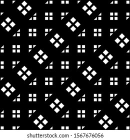 Design seamless monochrome grid pattern. Abstract geometric background. Vector art