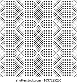 Design seamless monochrome grid pattern. Abstract geometric background. Vector art