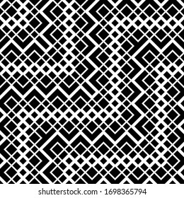 Erstellen Sie nahtlose monochrome Rastermuster. Abstrakter Zickzackhintergrund. Vektorillustration