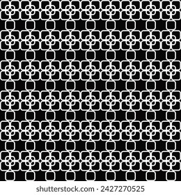 Design seamless monochrome grid pattern. Abstract background. Vector art