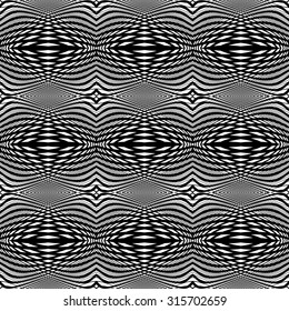 Design seamless monochrome grid pattern. Abstract textured background. Vector art. No gradient