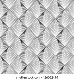 Design seamless monochrome grid pattern. Abstract geometric background. Vector art. No gradient