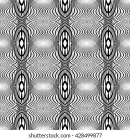 Design seamless monochrome grid pattern. Abstract decorative background. Vector art. No gradient