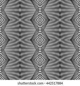 Design seamless monochrome grid pattern. Abstract geometric background. Vector art. No gradient