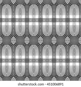 Design seamless monochrome grid pattern. Abstract background. Vector art. No gradient
