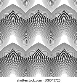 Design seamless monochrome grid pattern. Abstract background. Vector art. No gradient