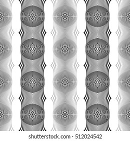Design seamless monochrome grid pattern. Abstract background. Vector art. No gradient