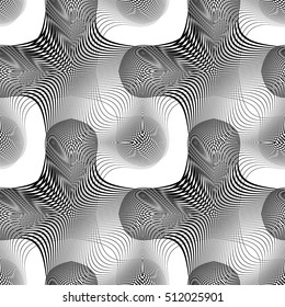 Design seamless monochrome grid pattern. Abstract background. Vector art. No gradient