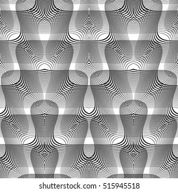 Design seamless monochrome grid pattern. Abstract background. Vector art. No gradient