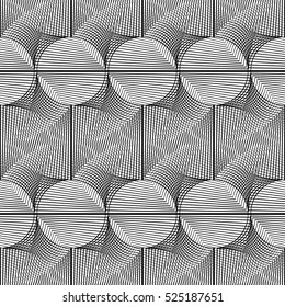 Design seamless monochrome grid pattern. Abstract geometric background. Vector art. No gradient